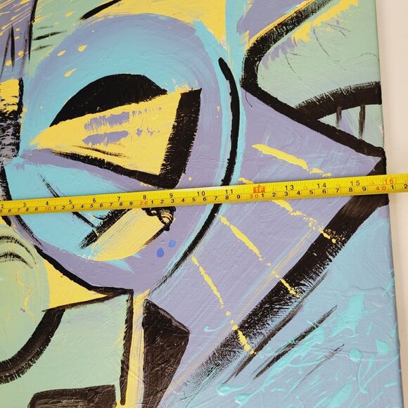 Original Painting Canvas Abstract art Design Floating Atmosphere Set of 3 Modern - Picture 9 of 15